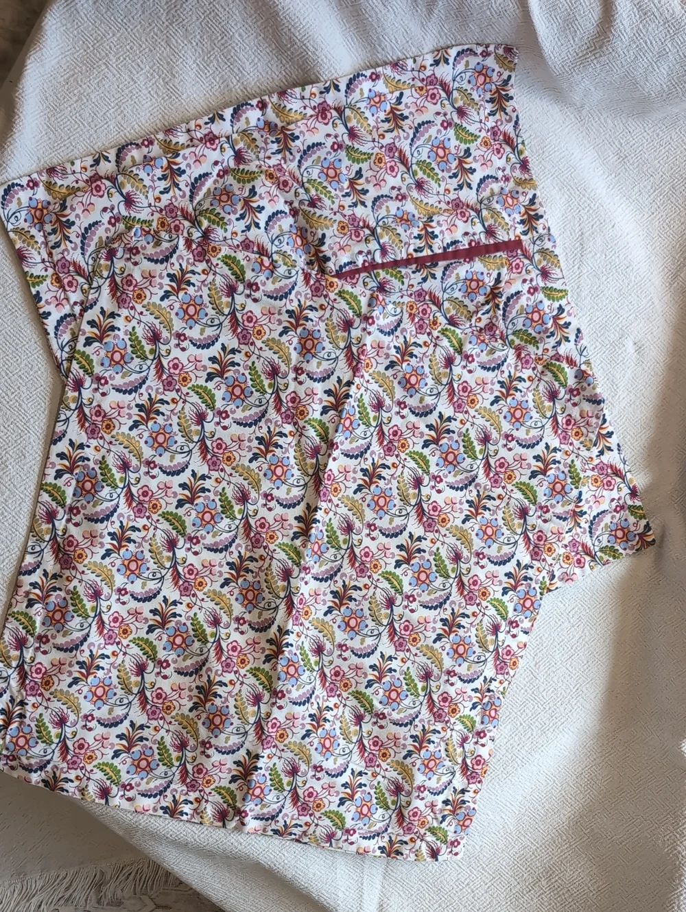 IKEA Two Cushion Covers Floral Cotton Pink 20x20 Alvine Gava